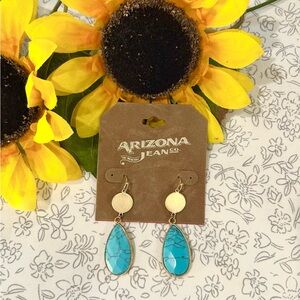 Arizona Jean Co. Turquoise and Gold Boho Western Earrings